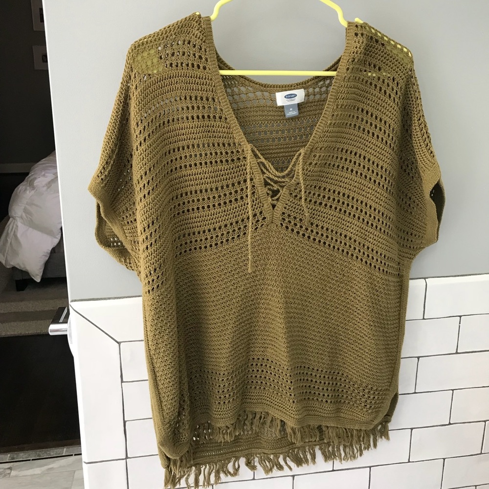 Green Sweater Blouse